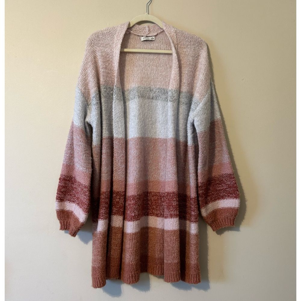 Gentle Fawn The Amelia Multi-stripe Sweater Cardigan Oversized Small